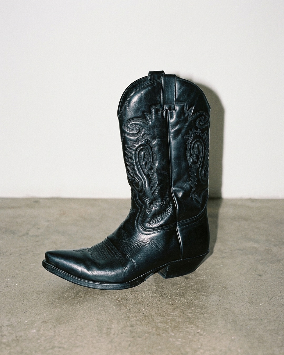 Leather boots